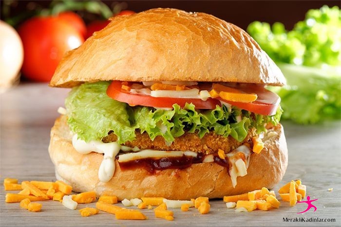 Ev Yapımı Tavuk Burger Tarifi 4